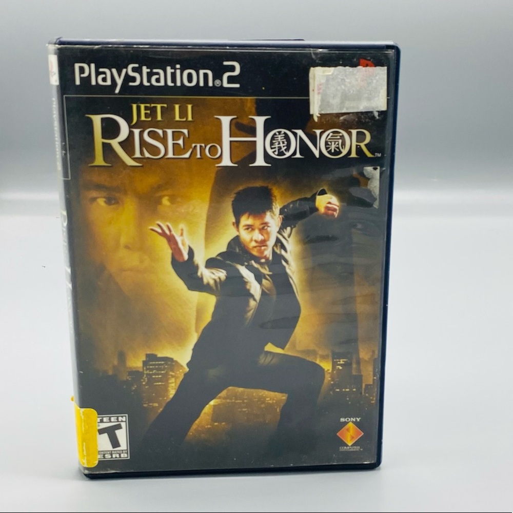 SONY PS2 RISE TO HONOR JET LI Video Game PLAY STATION 2 TEEN